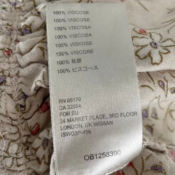 Floral Tiered Button-Front Mini Dress in Pastel Pink - Picture 10 of 16